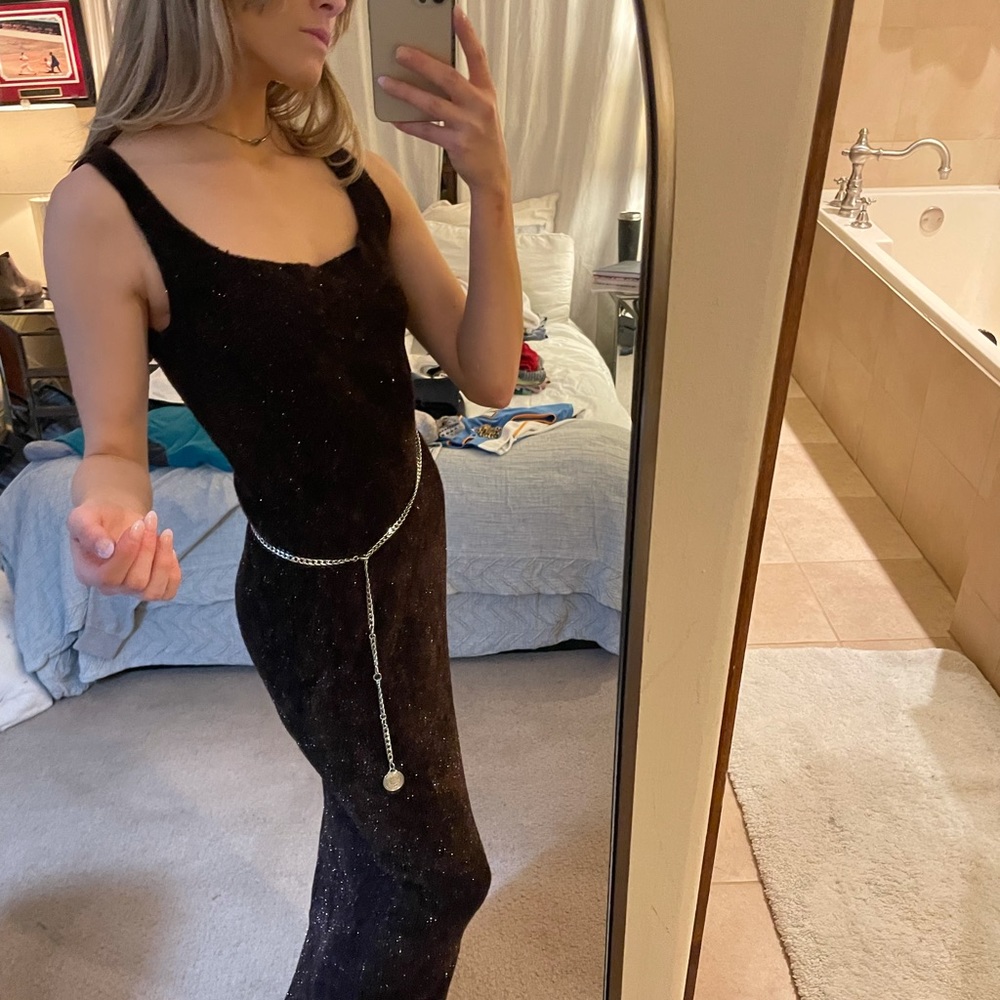 Vintage Henri Bendel Knit Evening Gown w/ little hints of sparkles ✨ - Picture 6 of 12